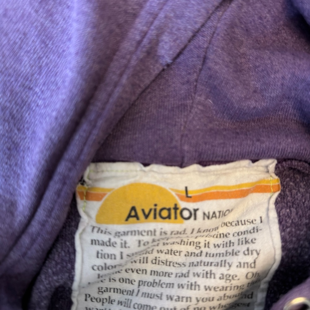 Very Rare Vintage Sunset Aviator Nation Hoodie - Picture 4 of 11
